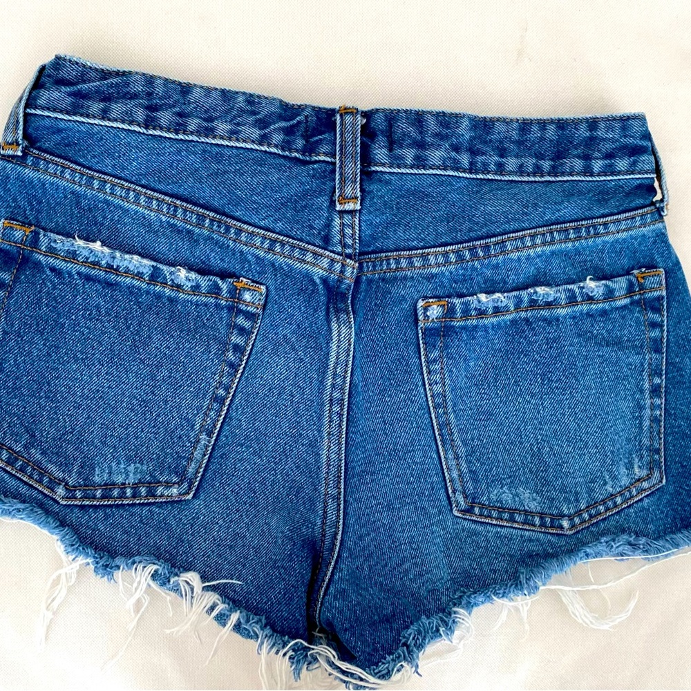 Distressed denim shorts by Abercrombie and Fitch. Size 2/26 - Picture 2 of 5